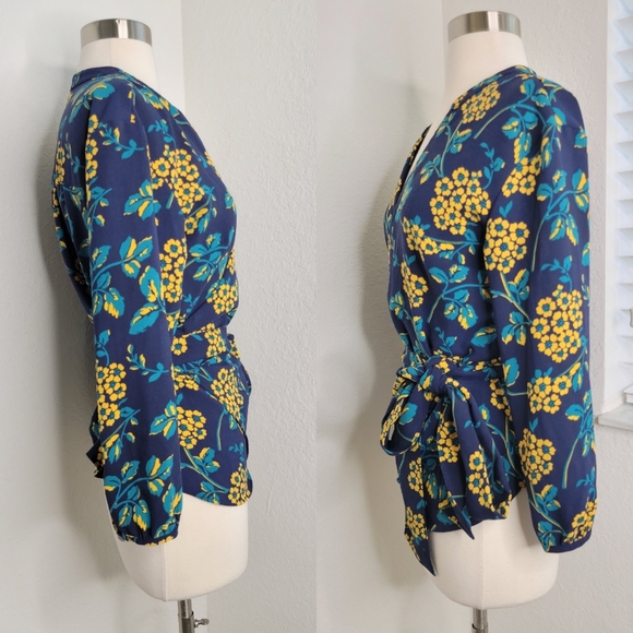 J CREW Tie Wrap Blouse XS. - Picture 4 of 8